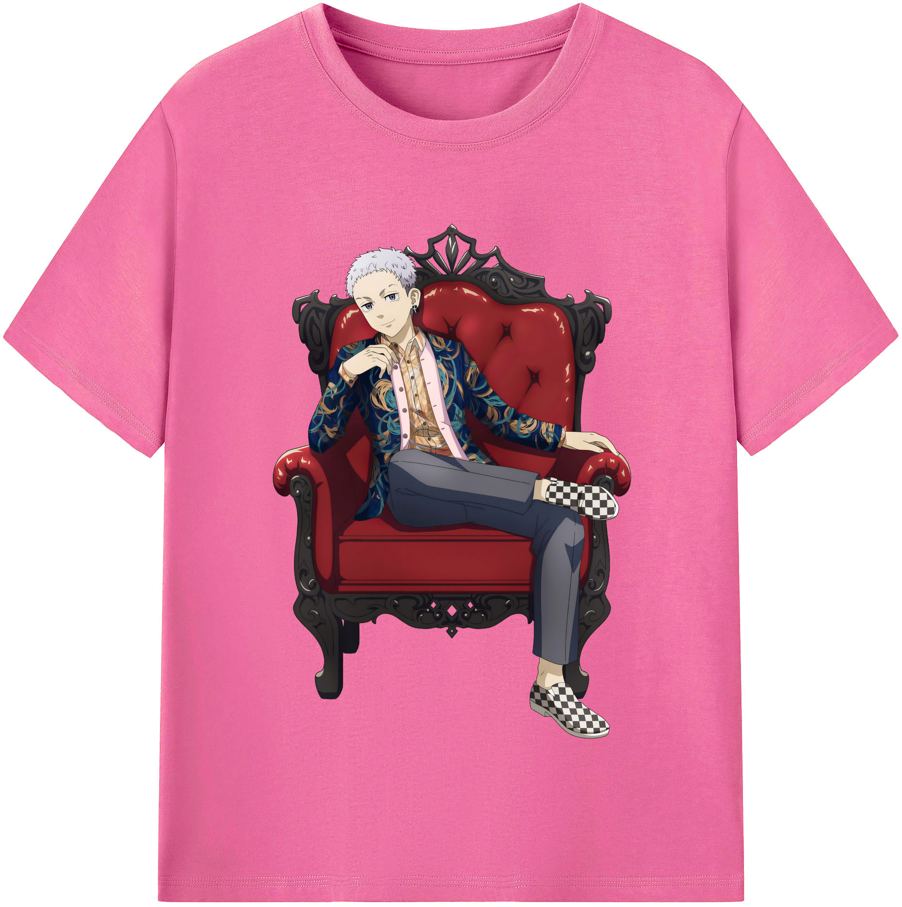 （画像用） 東京リベンジャーズ Tokyo Revengers レディースカジュアルプリントTシャツ（綿100％）